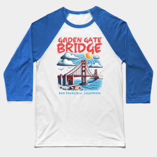 Golden Gate Bridge Baseball T-Shirt